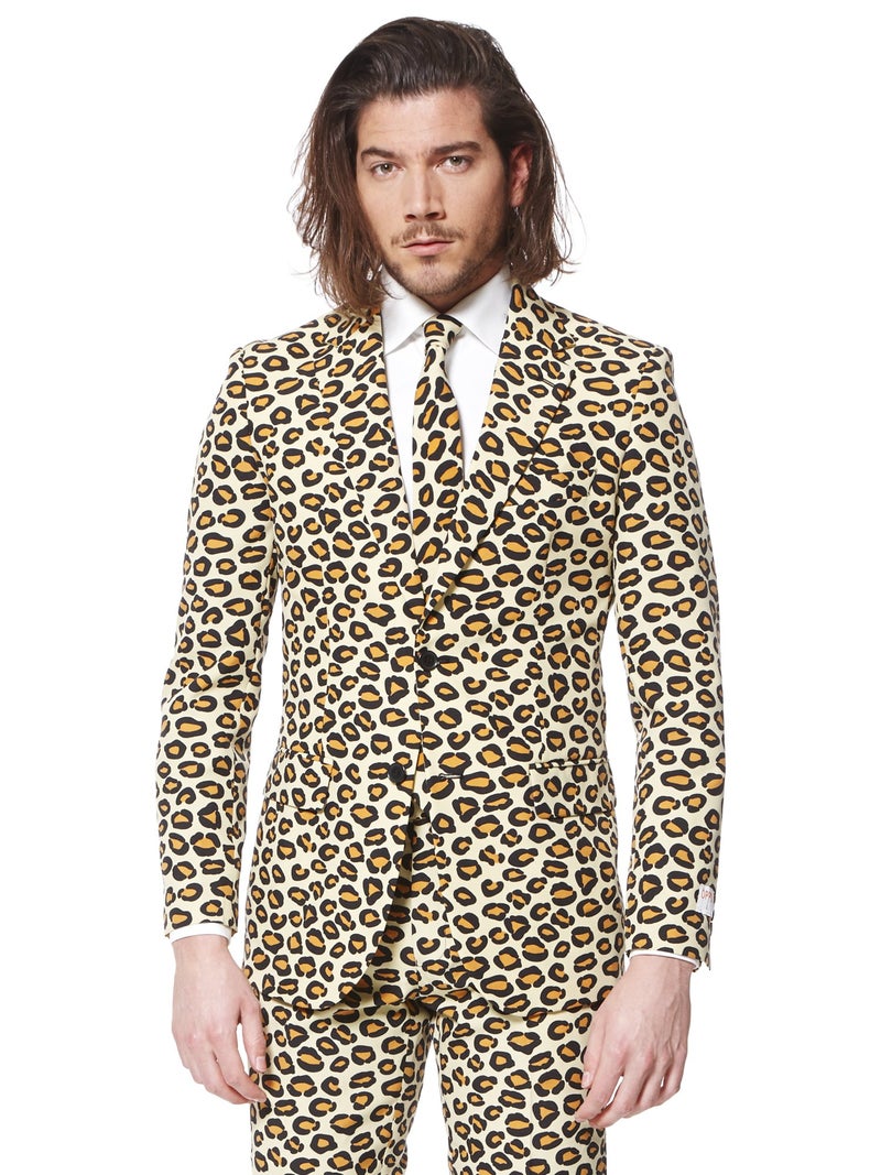 OppoSuits Men's The Jag Party Costume Suit, Brown, 40 - Image 4